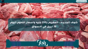 شوف الجديدة.. المفروم بـ350 جنيه وأسعار اللحوم اليوم 16 إبريل في الأسواق